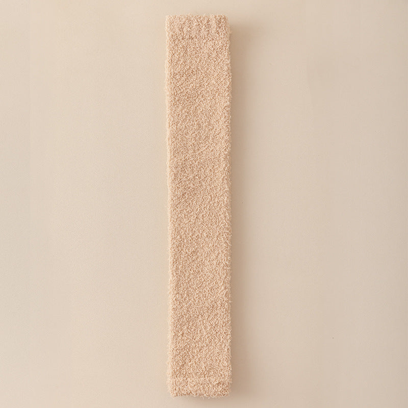 Winter Warm Plush Socks Women Dual-purpose Protection Heel And Knee Sock For Olds - globaltradeleader