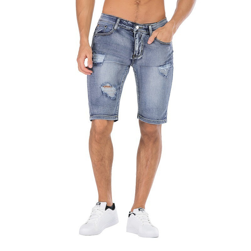 Jeans Trendy Men's Stretch Shorts - globaltradeleader