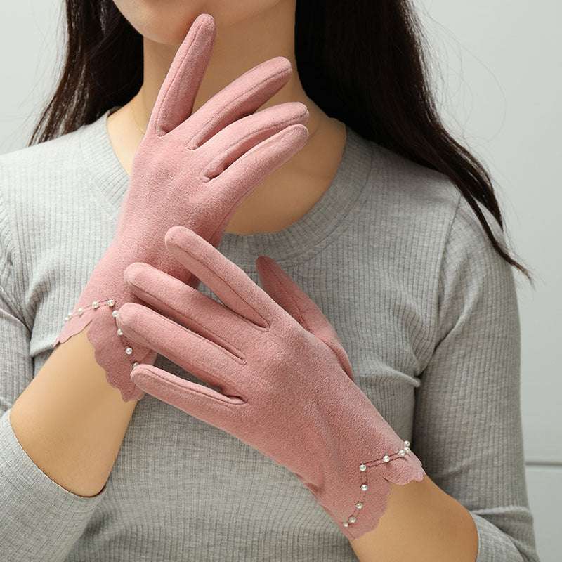 Women's Gloves Autumn And Winter Thin Warm-keeping And Cold-proof Touch Screen - globaltradeleader