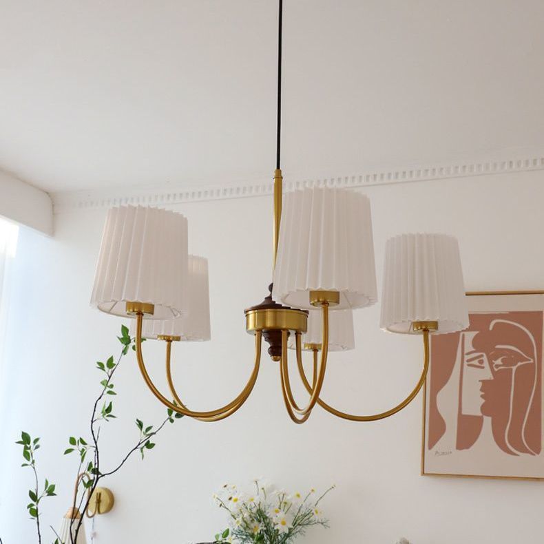 American Modern Pleated Room Bedroom Chandelier - globaltradeleader