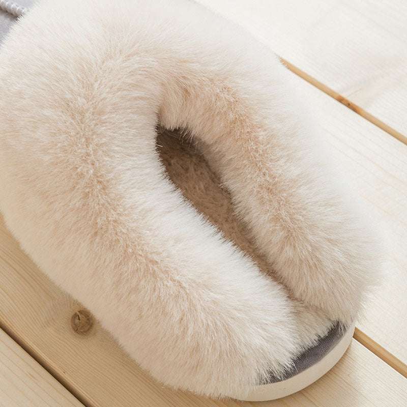 Household Plush Slippers Women Cotton Shoes For Autumn And Winter - globaltradeleader