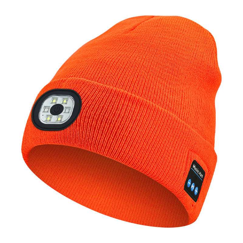 Removable And Washable Rechargeable LED Luminous Lighting Knitted Hat - globaltradeleader