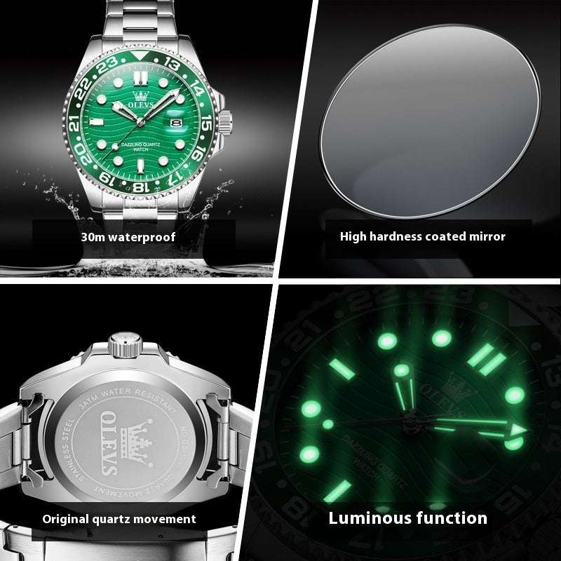 Steel Belt Business Men's Casual Quartz Watch - globaltradeleader