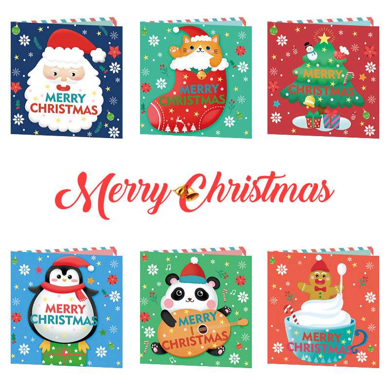 Creative Diamond Painting Three-dimensional Christmas Card