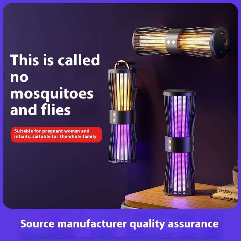 Electric Shock Charging Portable Automatic Purple Light Mosquito Killing Lamp - globaltradeleader