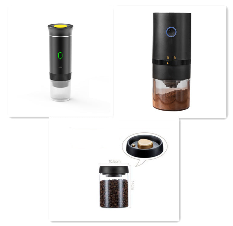 Electric Grinder Coffee Travel Handy 3 In1 Espresso Portable Coffee Espresso Maker Machine Cafe Portable Capsule Coffee Machine Kitchen Gadgets - globaltradeleader