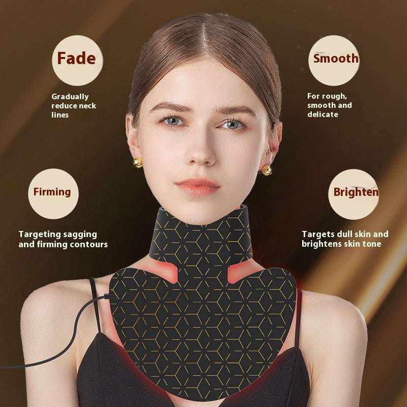 Neck Silicone Mask Led Red Blue Light Beauty Skin Rejuvenation - globaltradeleader