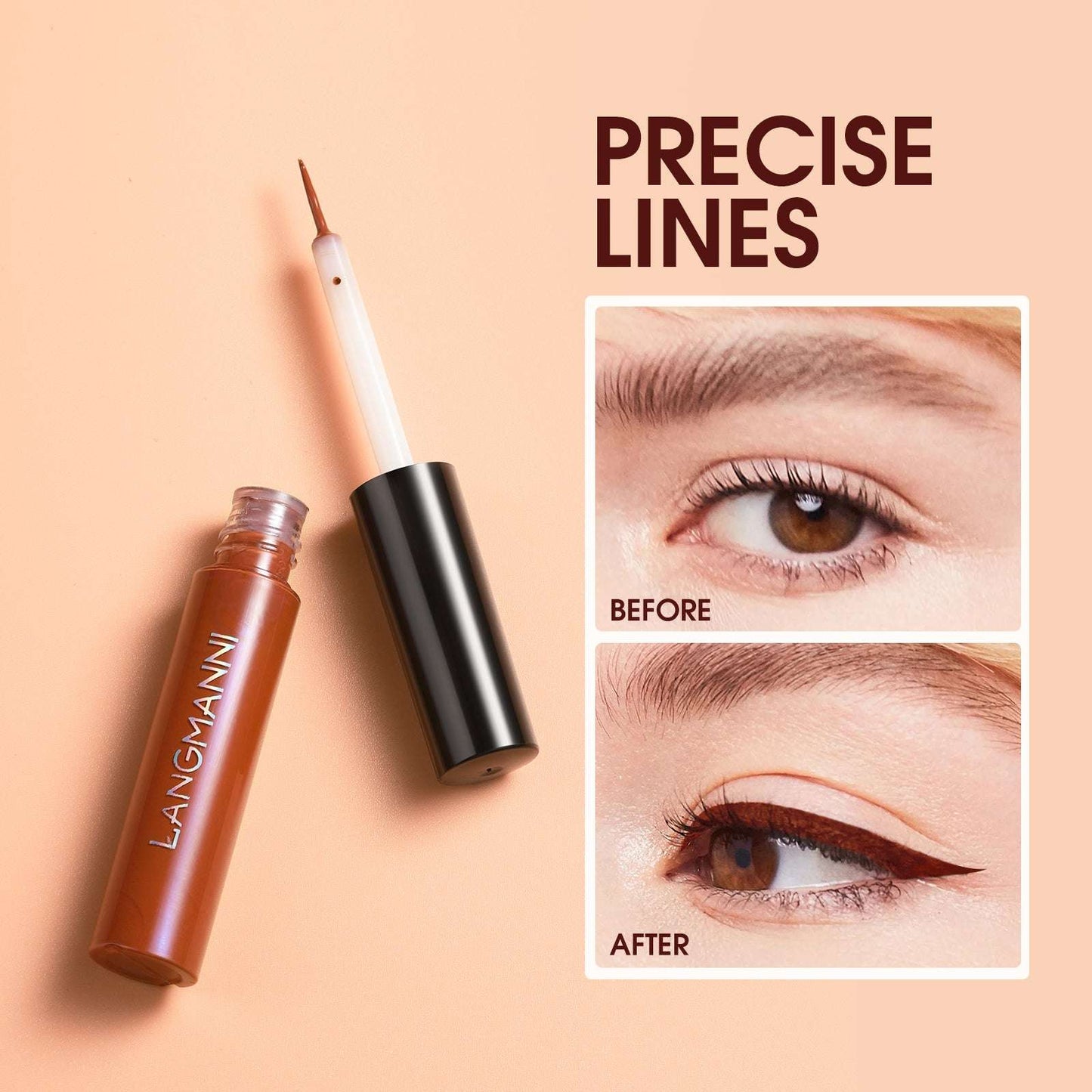 Make-up Eyeliner Liquid And Gel Pen Combination Set