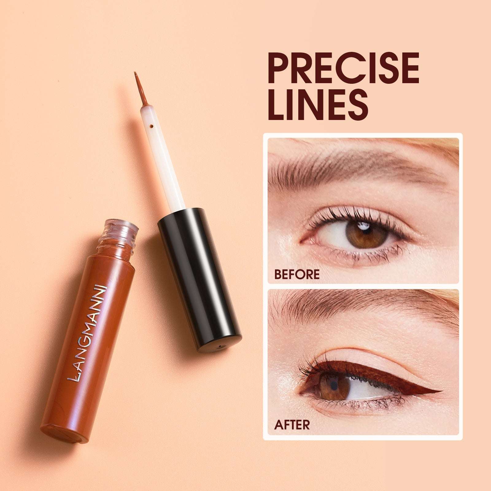 Make-up Eyeliner Liquid And Gel Pen Combination Set