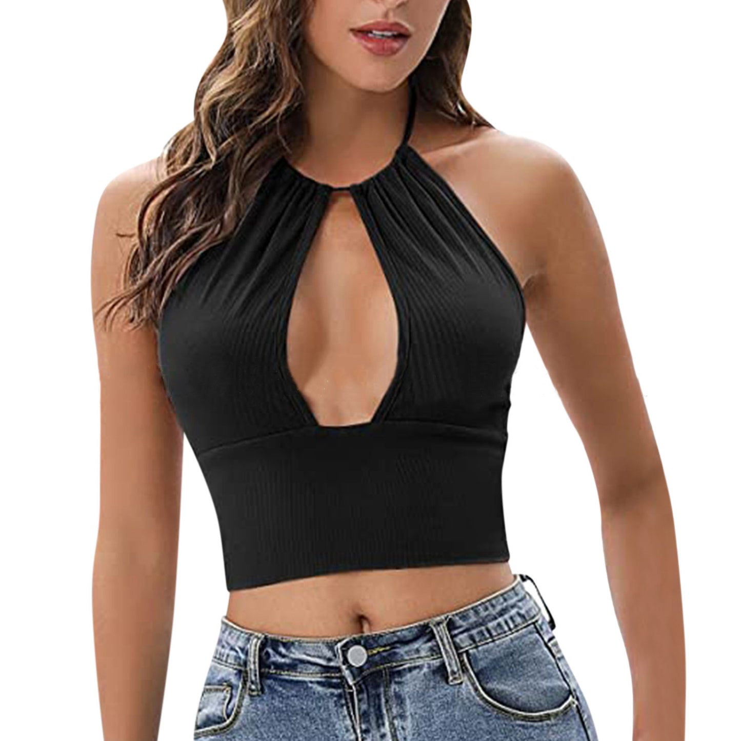 Camisole Halter Vest Women Summer Sexy Hollow Tops - globaltradeleader