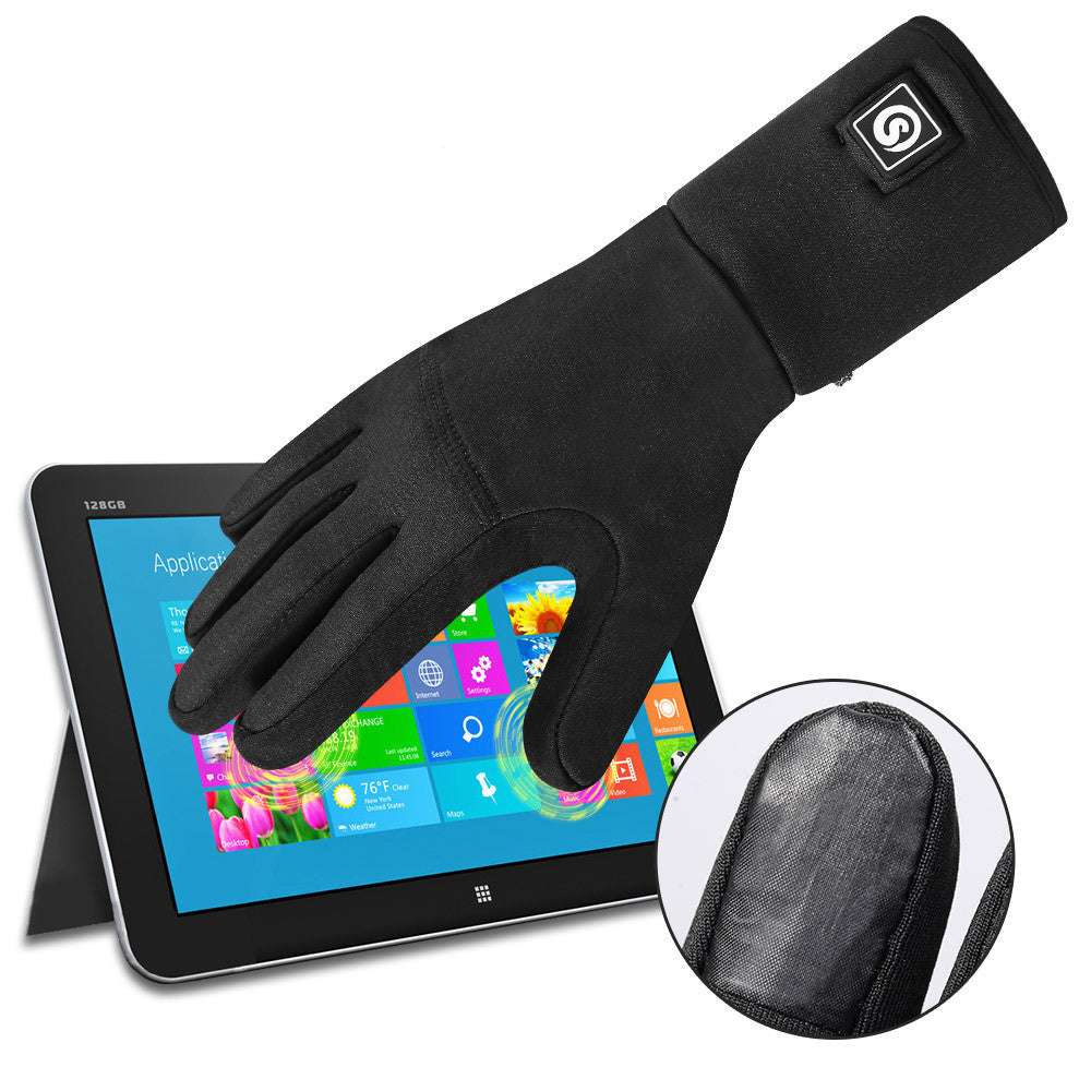 Winter Riding Heating Gloves Outdoor Sports Electric Heating Ski Mountaineering Warm Touch Screen - globaltradeleader