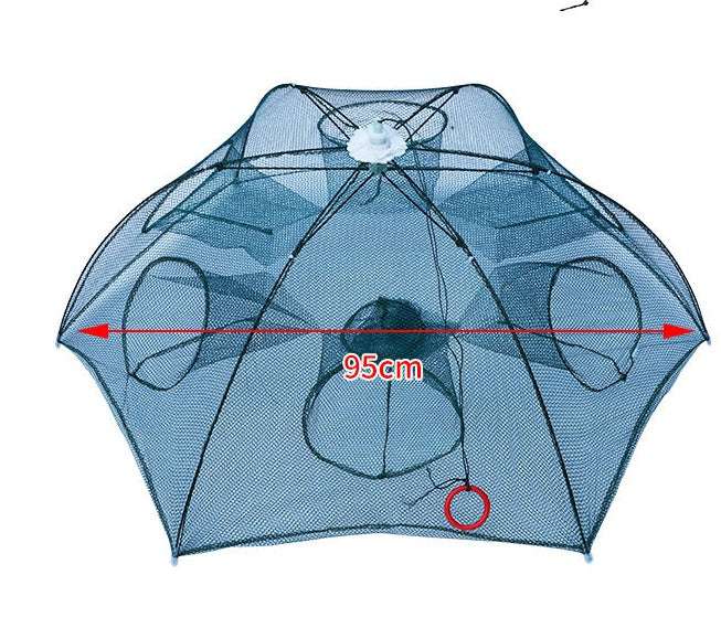 Strengthened 4-20 Holes Automatic Fishing Net Shrimp Cage Nylon Foldable Fish Trap Cast Net Cast Fold Crab Trap Fishing Network - globaltradeleader