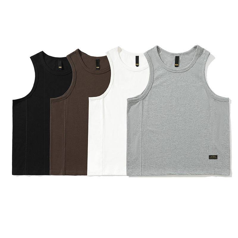 Heavy Basic Style Solid Color Men's Vest - globaltradeleader