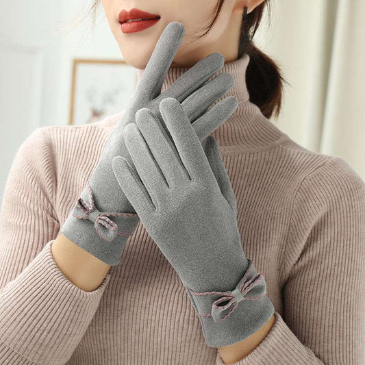 Women's Winter Fleece Warm Fashion Gloves - globaltradeleader