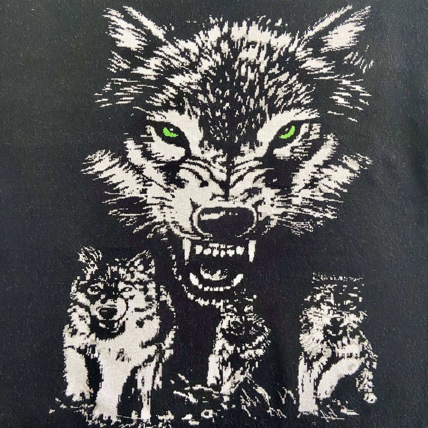 Wolf Head Men's Loose New Knitted Sweater