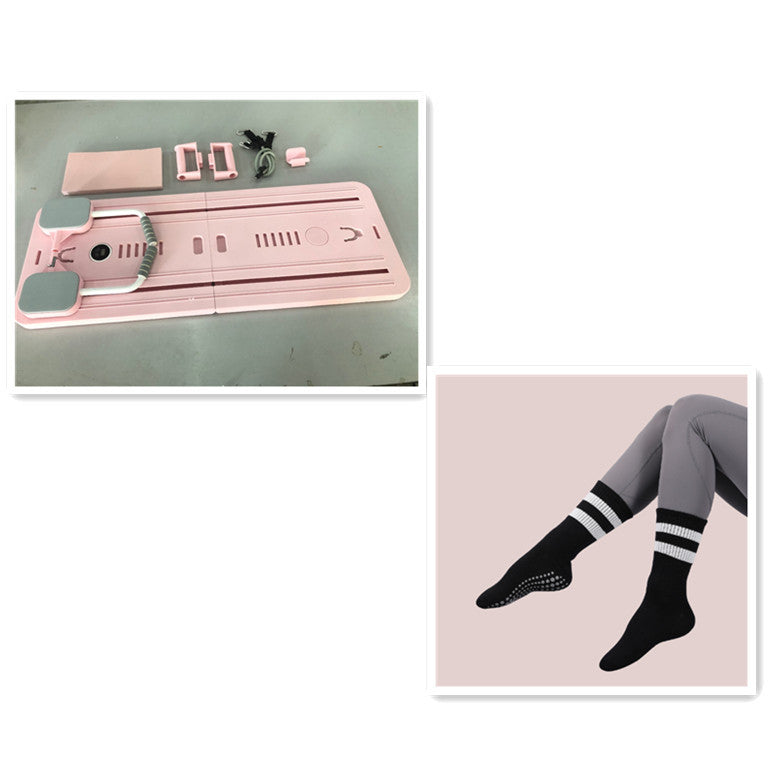 Multifunctional Fitness Board Flat Support Chest And Abdominal Muscle Equipment Household Abdominal Wheel - globaltradeleader