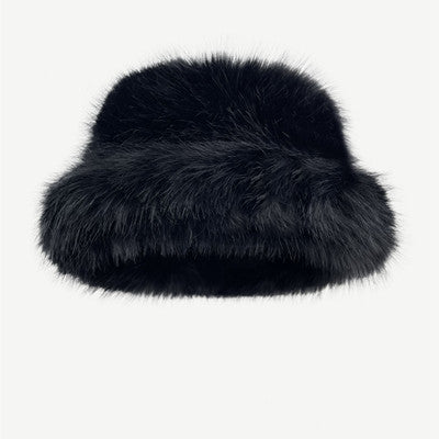 Women's High-grade Faux Fur Straw Hat Winter New