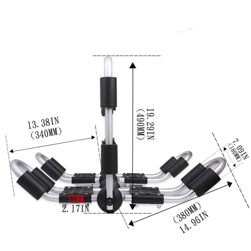 Vehicle-mounted Detachable Canoe Canoe Aluminum Alloy Bracket