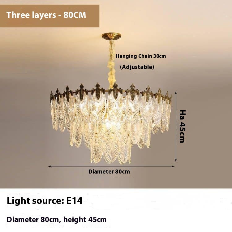 Glass Chandelier Living Room Simple Creative Bedroom Chandelier - globaltradeleader