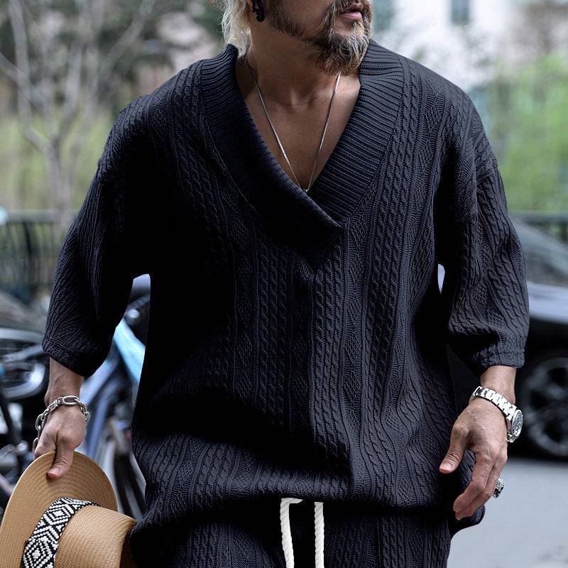 Men's Fashion Casual Loose Short Sleeves - globaltradeleader