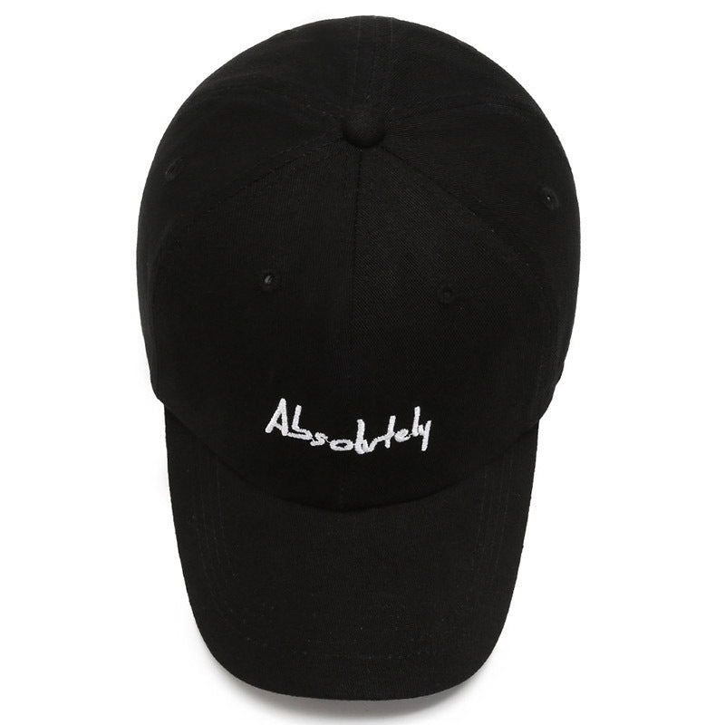 New Baseball Soft Top Female Wide Brim Duck Tongue Letter AB Shopping - globaltradeleader