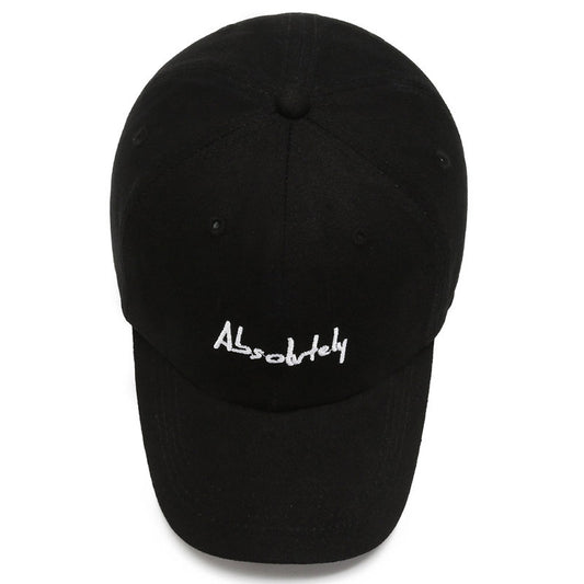 New Baseball Soft Top Female Wide Brim Duck Tongue Letter AB Shopping - globaltradeleader