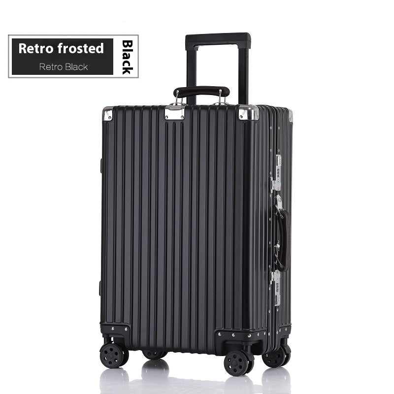 Aluminum Magnesium Luggage Password Trolley Case - globaltradeleader