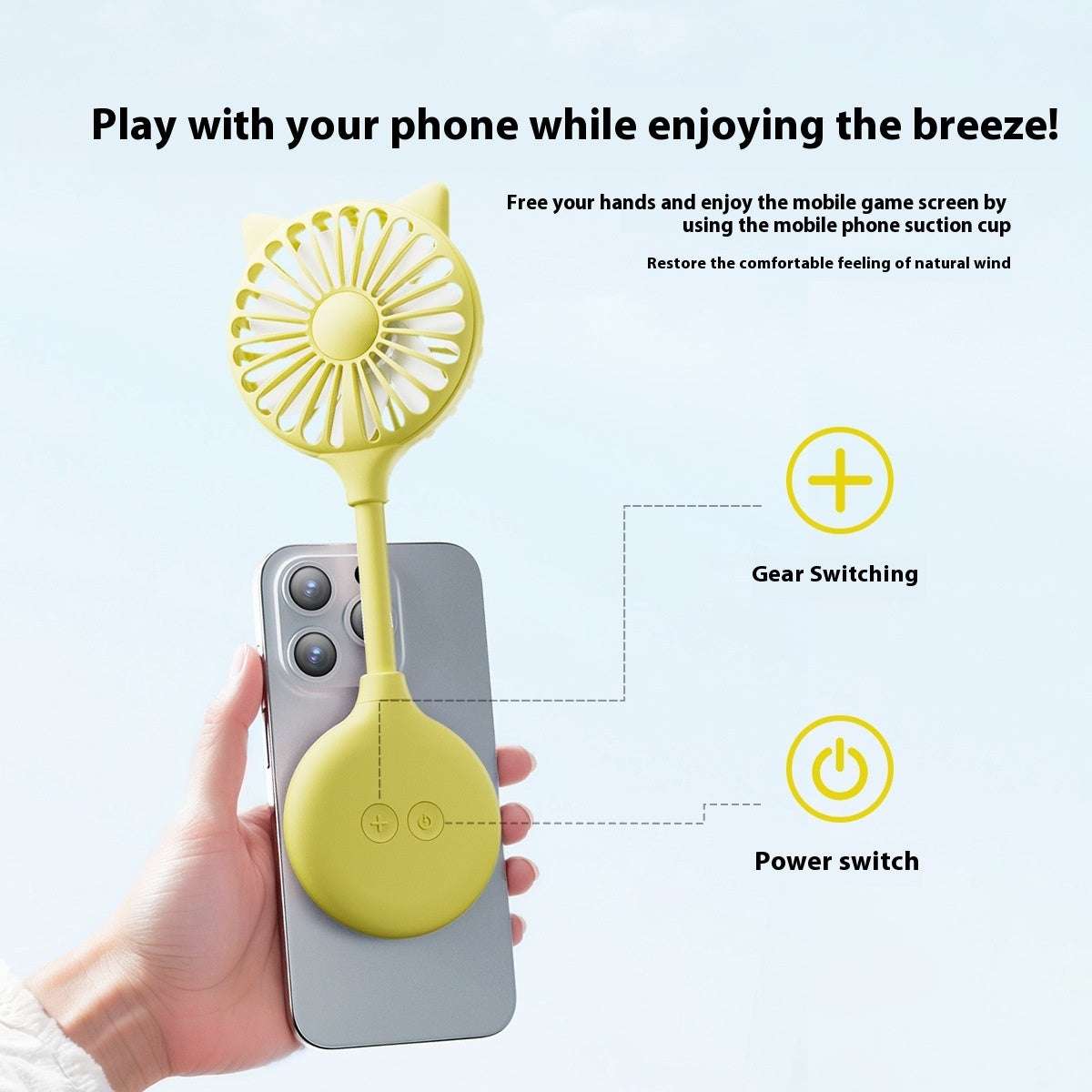 Outdoor Household Suction Cup USB Desktop Mini Little Fan - globaltradeleader
