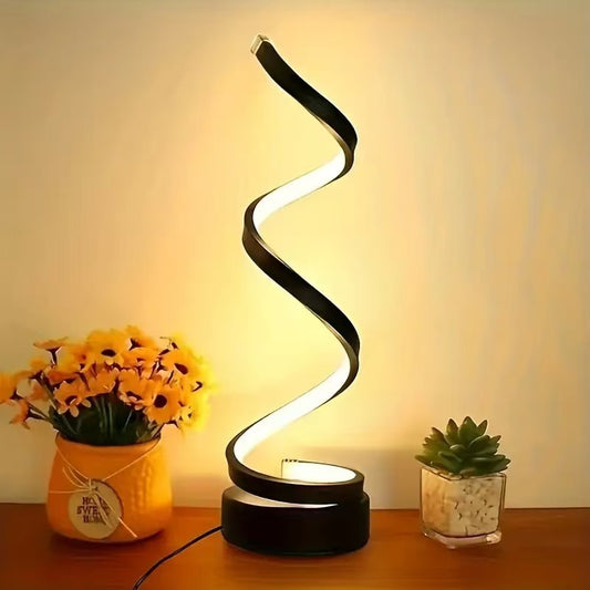 USB Powered Spiral Desk Lamp Simple And Adjustable LED Desk Lamp - globaltradeleader