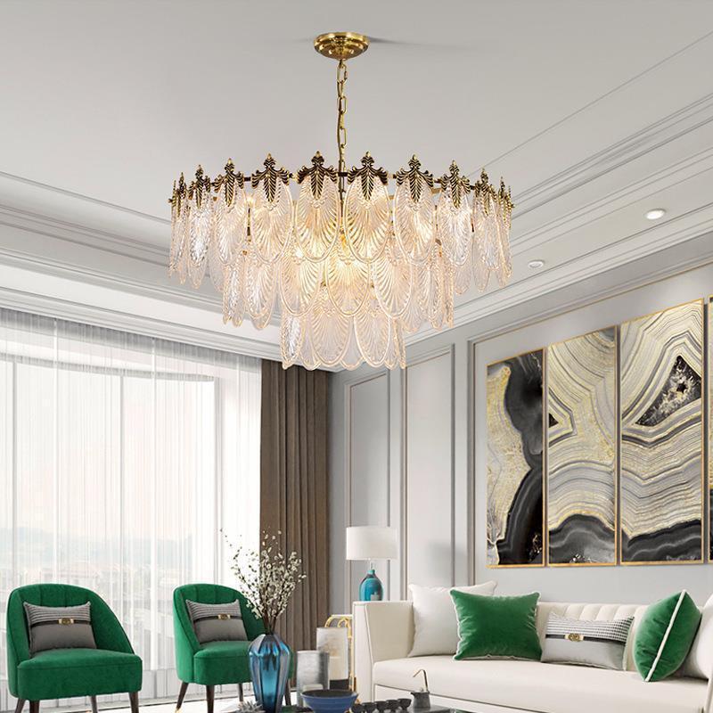 Glass Chandelier Living Room Simple Creative Bedroom Chandelier - globaltradeleader