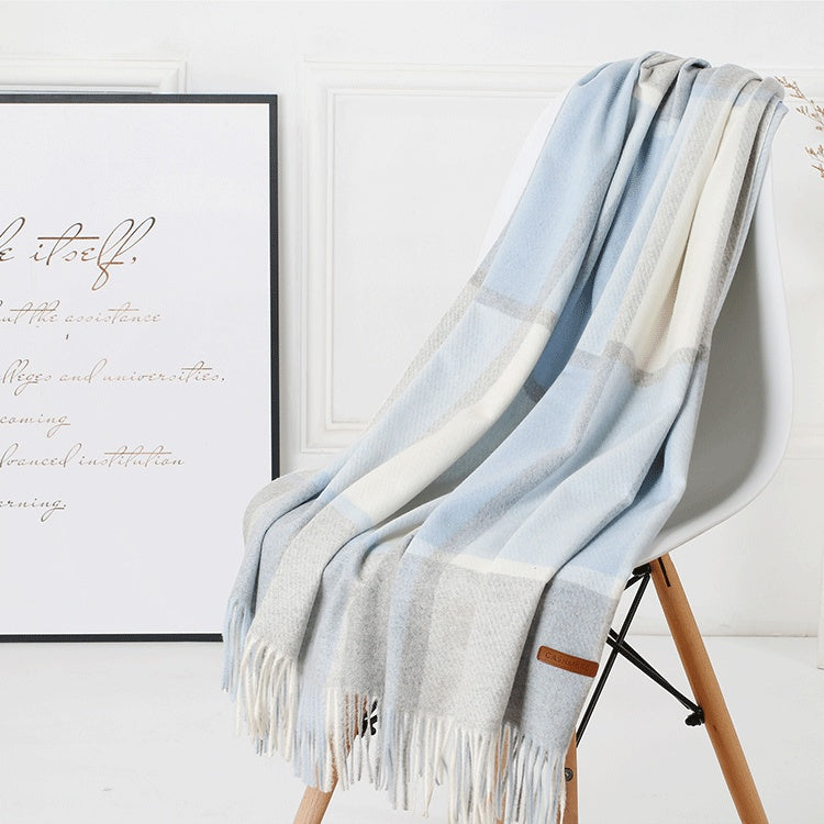 Wool Plaid Women Autumn And Winter Warm Scarf - globaltradeleader