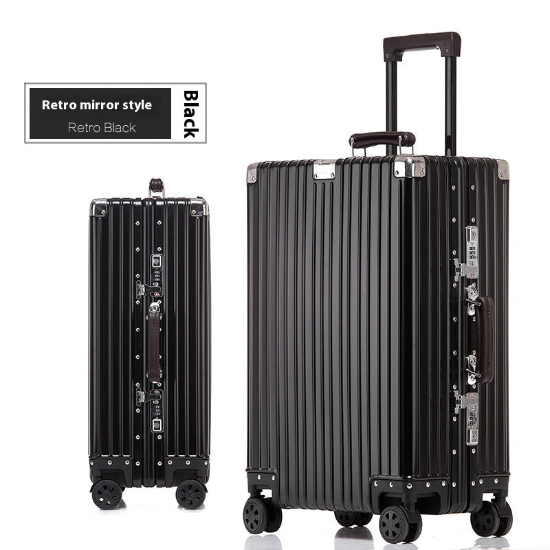 Aluminum Magnesium Luggage Password Trolley Case - globaltradeleader