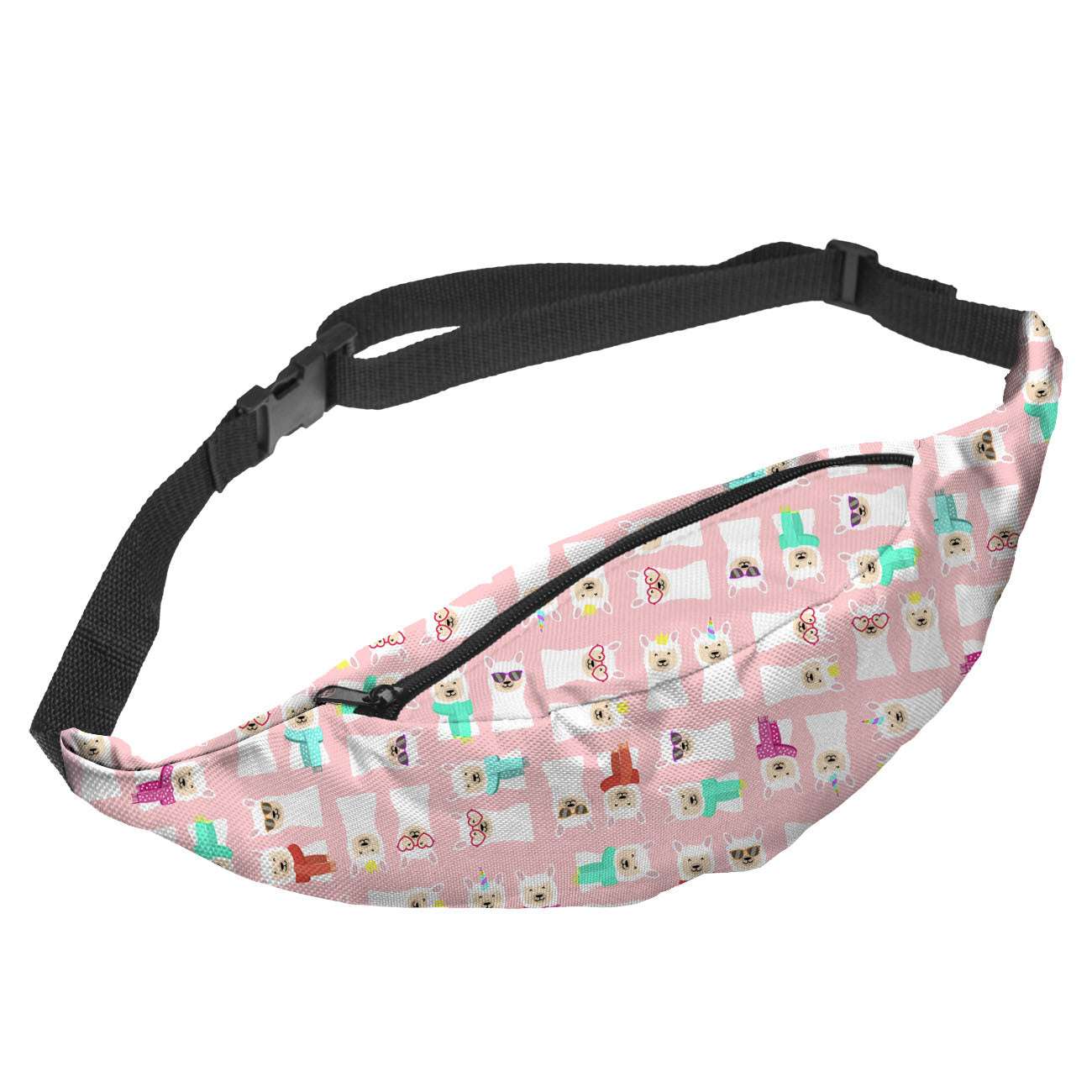 Crossbody Bag 3D Digital Printing Sports Women's Bag Alpaca Waist Bag