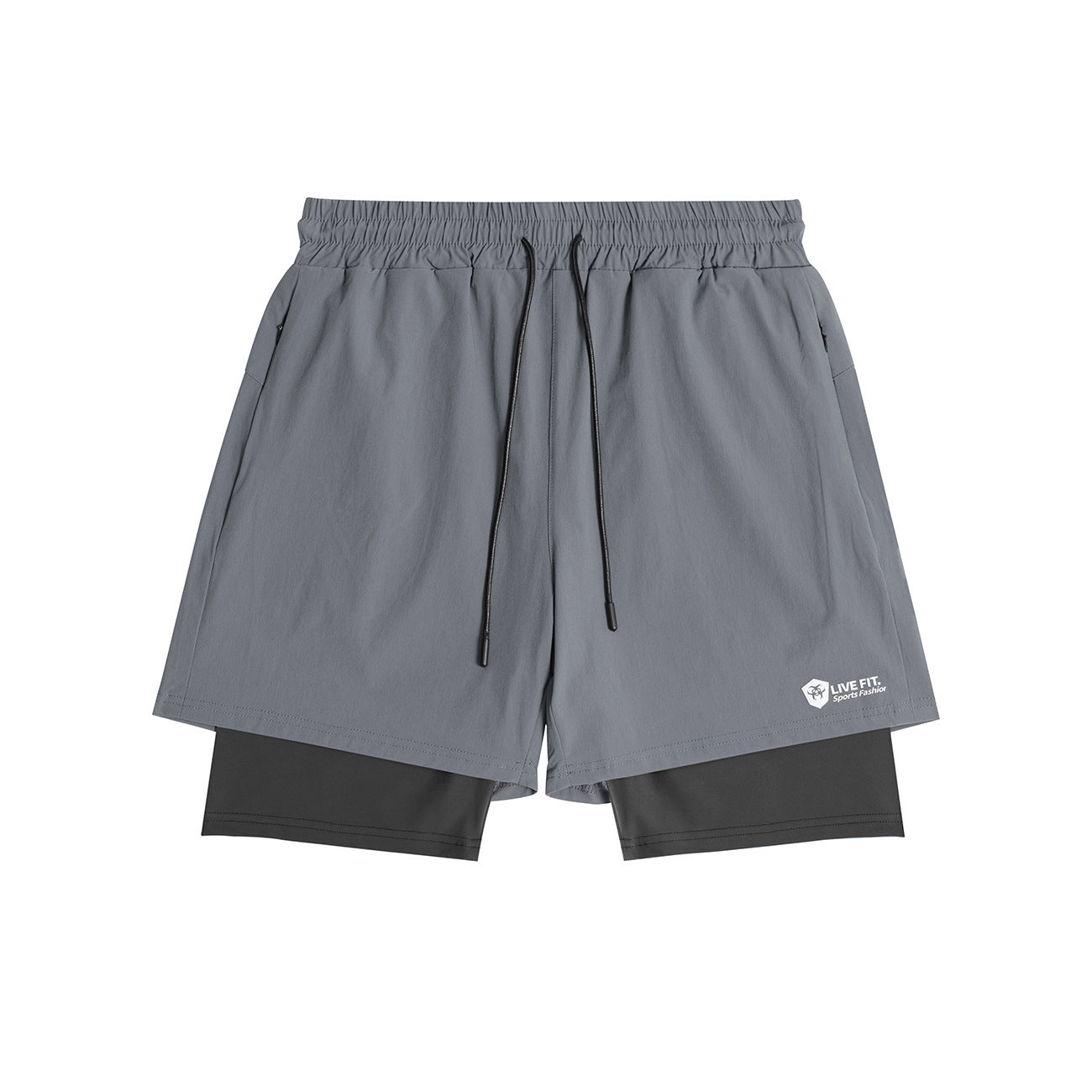 American Style Quick Drying Zippered Shorts For Men - globaltradeleader
