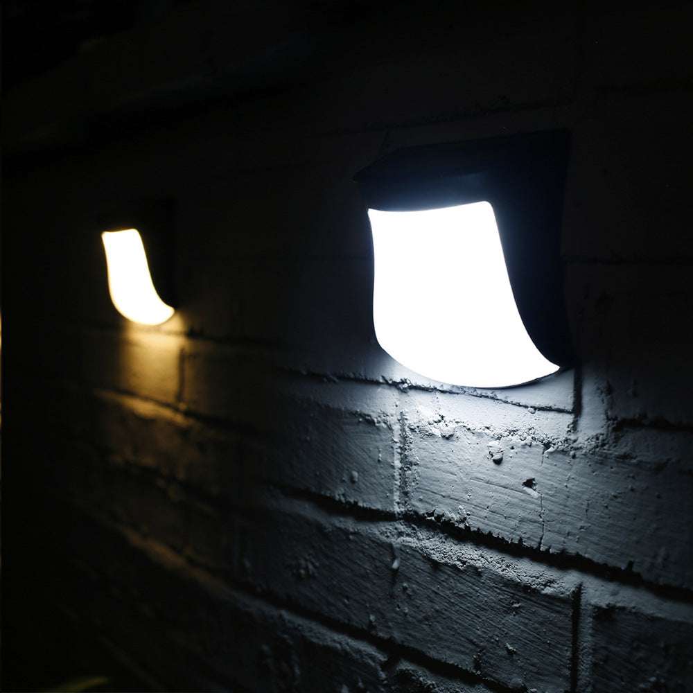 4pcs Solar Lamp Fence Wall Lamp Outdoor Waterproof Home Decoration Lighting Garden Wall Lamp - globaltradeleader