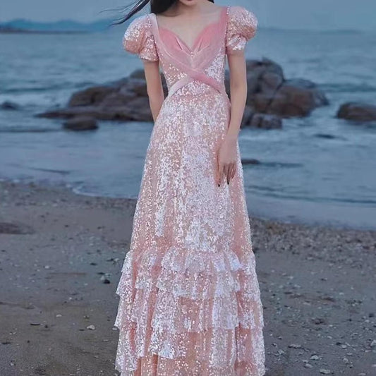 Pink Evening Dress For High End Luxury Women - globaltradeleader