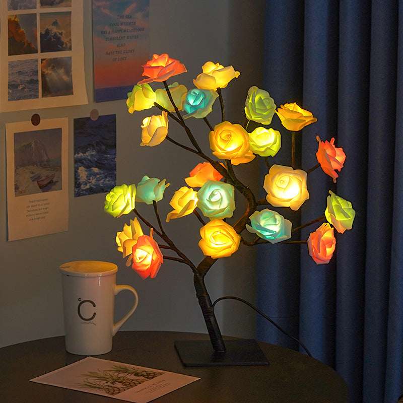 Bedroom Room Rose Tree Lamp Decoration - globaltradeleader