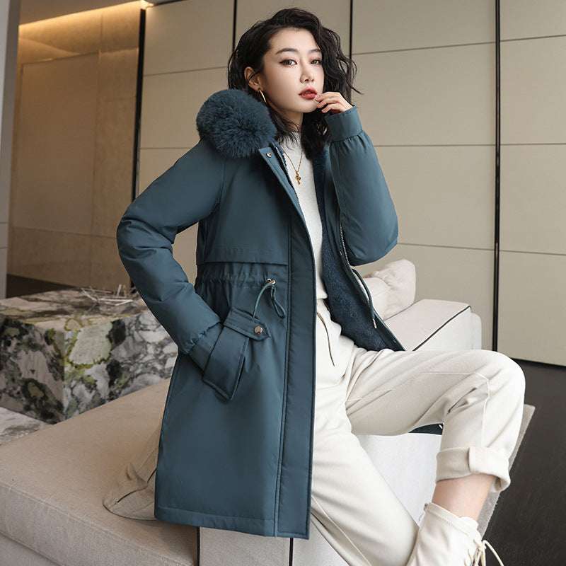 Korean Style Small Waist Down Coat - globaltradeleader