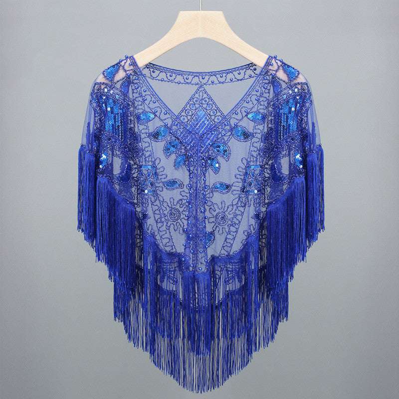 Women's Short Tassel Shawl