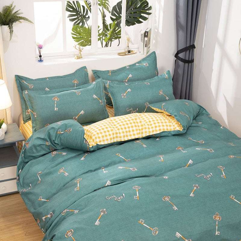 Candy Bedding Four Piece Home Textile Washed Cotton