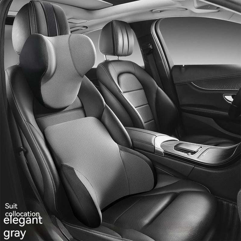 Memory Foam Three-dimensional Hydrophobic Lumbar Support Pillow Oil-proof Light Luxury Comfortable Breathable Car Automotive Headrest