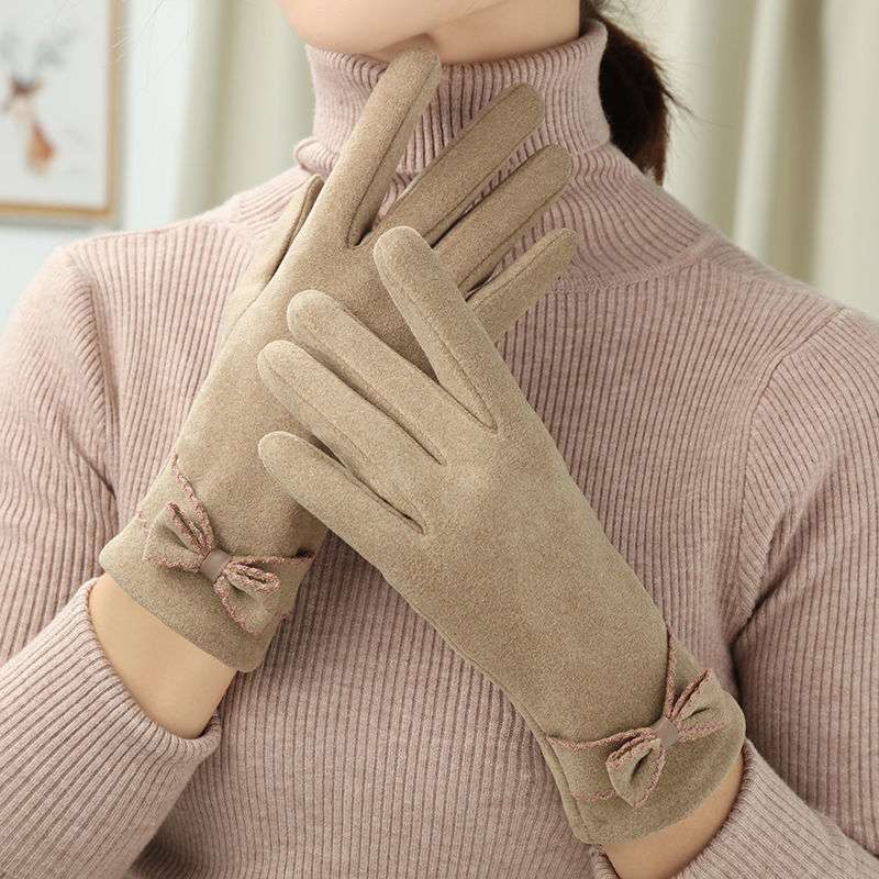 Women's Winter Fleece Warm Fashion Gloves - globaltradeleader