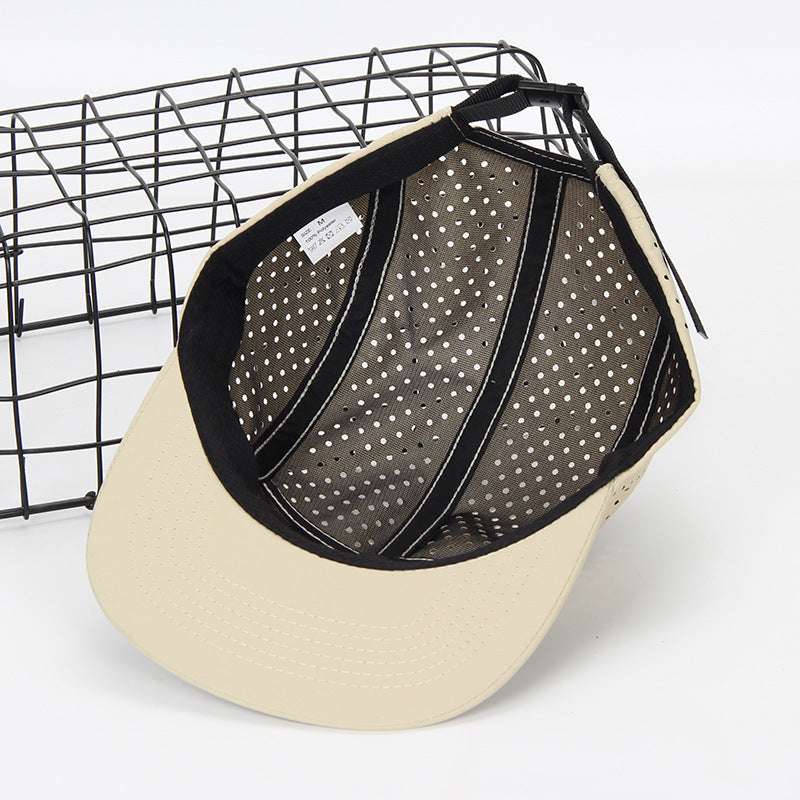 Quick-drying Breathable Five-piece Cap Laser Perforated Nylon Skateboard Hat - globaltradeleader