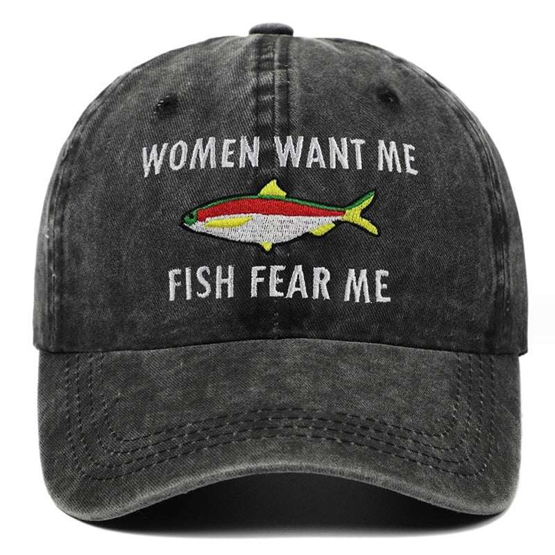 Men's And Women's All-match Embroidered E-washed Baseball Cap Outdoor Sun Protection - globaltradeleader