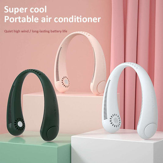 Charging Lazy Hanging Neck Folding Fan - globaltradeleader