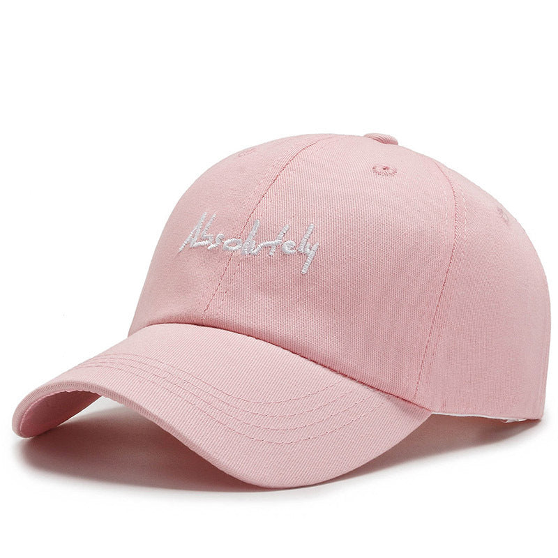 New Baseball Soft Top Female Wide Brim Duck Tongue Letter AB Shopping - globaltradeleader