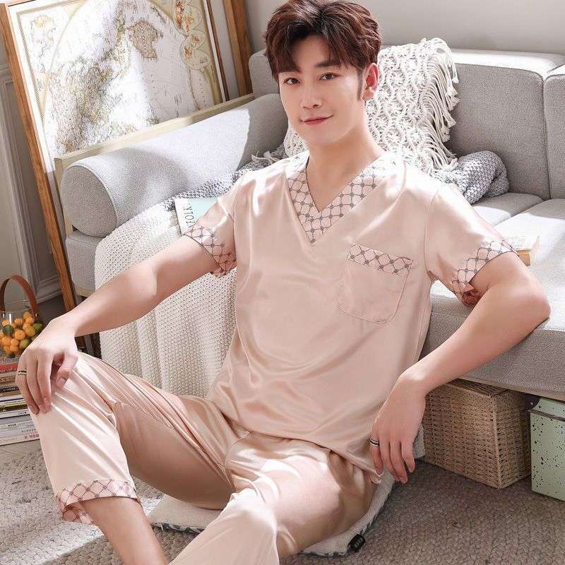 Ice Silk Middle-aged Home Service Suit