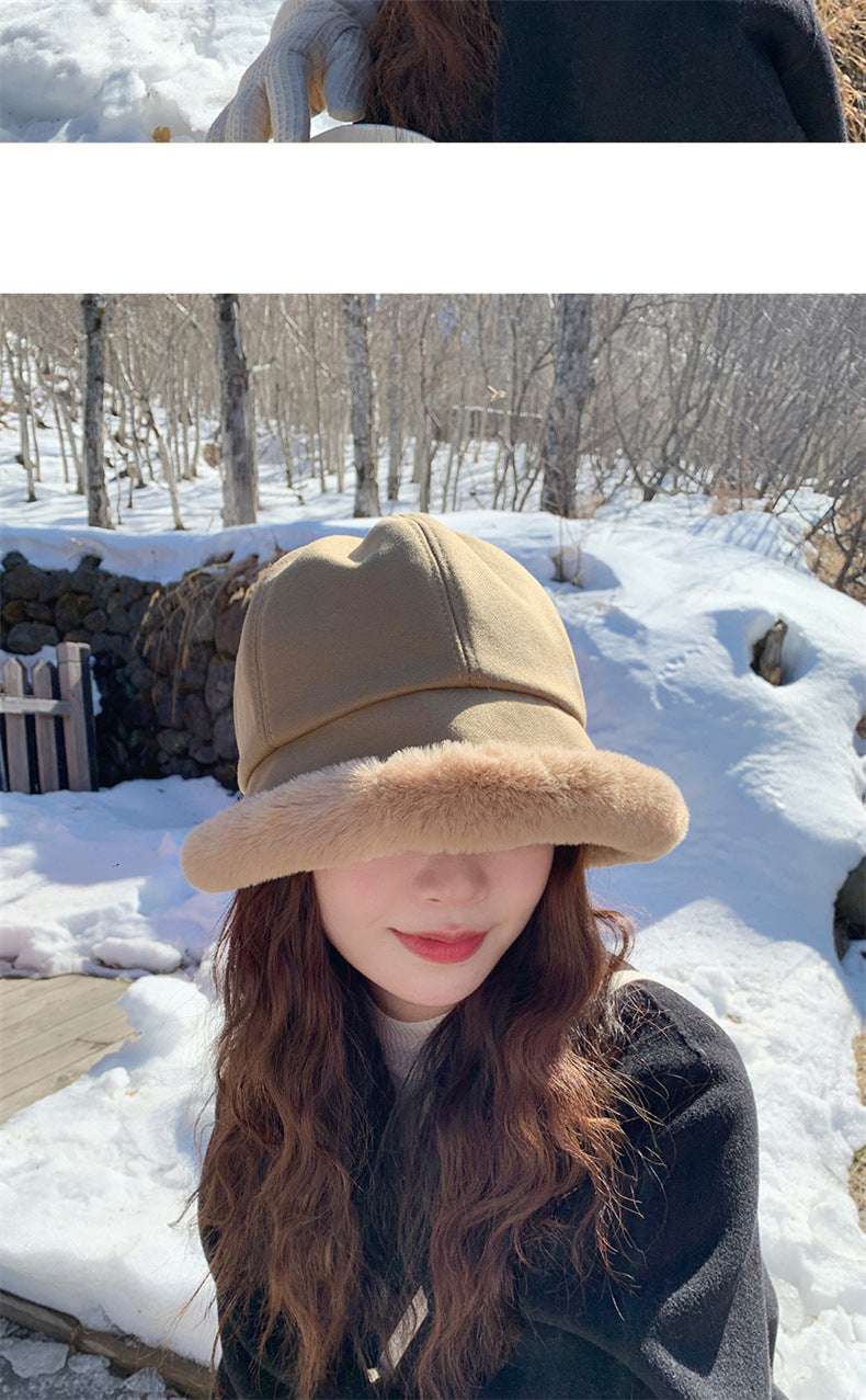 Autumn And Winter Women's Warm Thickened Earflaps Hat