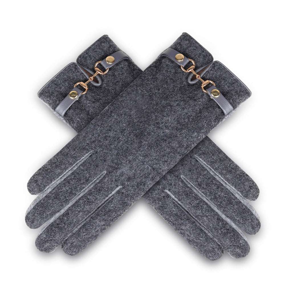 New Women's Autumn And Winter Cashmere Gloves - globaltradeleader