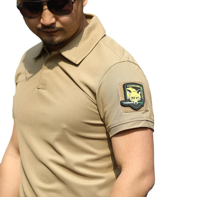 Men's Sports Loose Summer Outdoor Lapel Quick-drying T-shirt - globaltradeleader